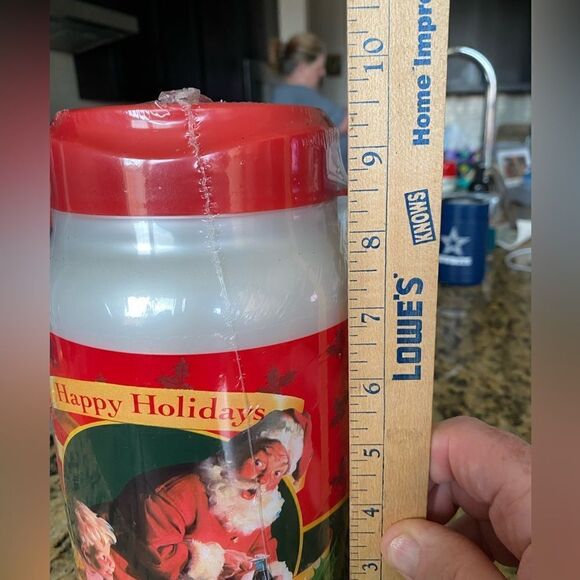 VINTAGE Coca-Cola 44oz Travel Mug Santa Christmas Holiday - Sealed - Picture 5 of 5